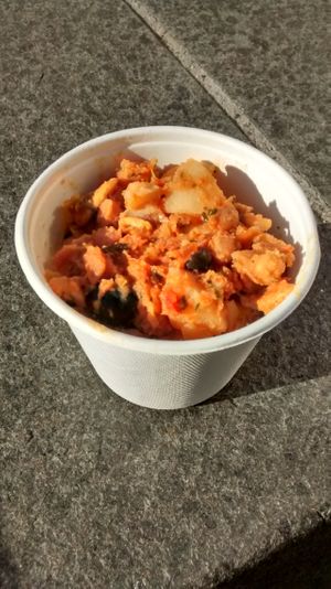 Fried vegetables at Snack Vegan in Toulouse