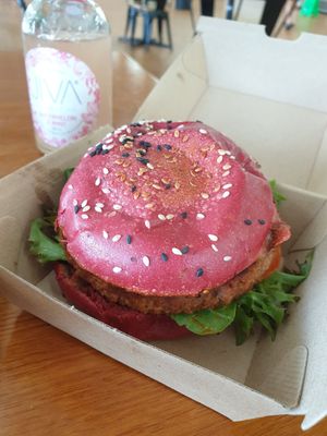 Oli burger at Oliver's Real Food in Gundagai