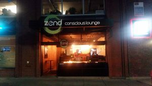 Entrance at Zend Conscious Lounge in Vancouver
