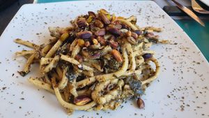 Scialatielli with fujute clams at Cavoli Nostri in Naples