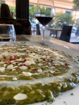 Risotto with Friarielli at Cavoli Nostri in Naples