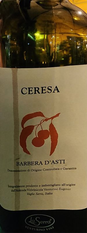 Vegan wine option at Cavoli Nostri in Naples