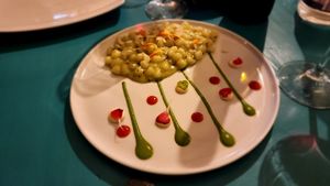 Vegan gnocchi first plate at Cavoli Nostri in Naples
