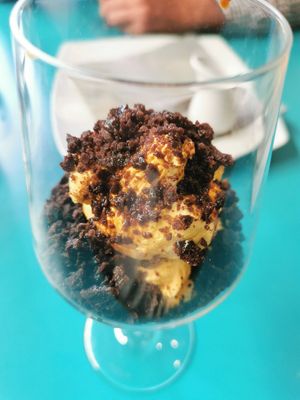 Vegan tiramisu at Cavoli Nostri in Naples