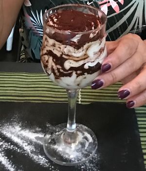 Amazing tiramisu at Cavoli Nostri in Naples