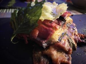 Eggplant parmigiana  at Cavoli Nostri in Naples