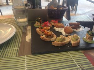 Antipasti, perfect for sharing as gives a sample of many starters! at Cavoli Nostri in Naples