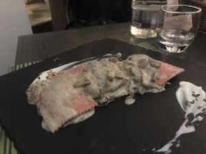 mushroom ravioli at Cavoli Nostri in Naples