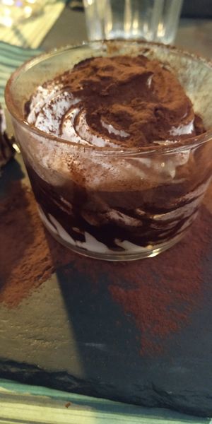 Vegan tiramisu at Cavoli Nostri in Naples