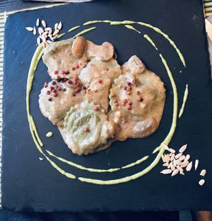 Ravioli zucca e funghi at Cavoli Nostri in Naples