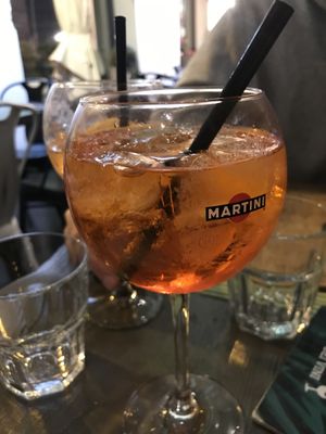 Aperol spritz  at Cavoli Nostri in Naples