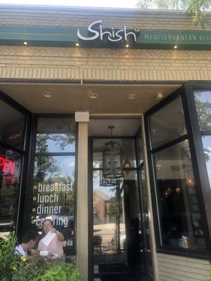 Outside  at Shish Cafe in St Paul