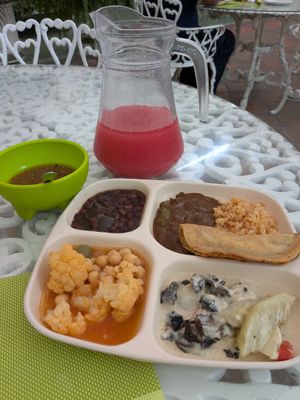 Lunch of the day at Devanand in Aguascalientes