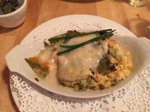 Lasagna à la courge confite at Le Soixante 5 in Levis