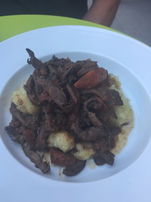 Mushroom bourguignon!!!  Amazing!! at Le Soixante 5 in Levis