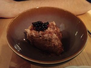 Gateau cafe canelle at Le Soixante 5 in Levis