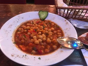 Chickpea Soup so GOOD! at Truva Turkish Restaurant in Yokohama