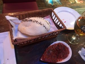Fresh Bread, delicious! at Truva Turkish Restaurant in Yokohama