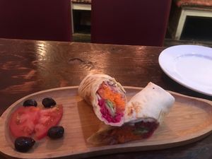 Vega Wrap ;-) at Truva Turkish Restaurant in Yokohama