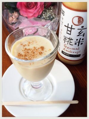 Genmai amakouji drink. So tasty! at Los Angeles in Kanazawa in Kanazawa