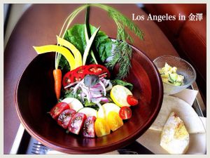 Salad lunch at Los Angeles in Kanazawa in Kanazawa