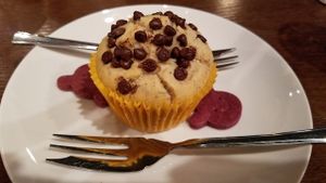 Chocolate chip muffin was yum! at Los Angeles in Kanazawa in Kanazawa