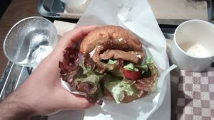 Soy burguer! at Los Angeles in Kanazawa in Kanazawa