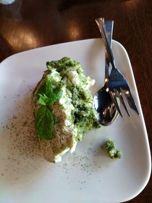Matcha tiramisu - amazing!! at Los Angeles in Kanazawa in Kanazawa