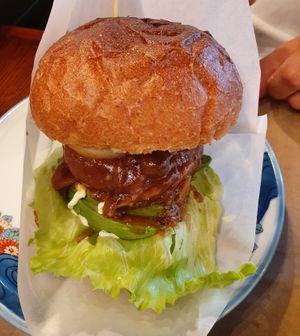 Truffle burger at Los Angeles in Kanazawa in Kanazawa