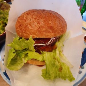 Teriyaki burger at Los Angeles in Kanazawa in Kanazawa