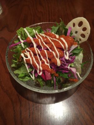 Salad that came as a side with the burger at Los Angeles in Kanazawa in Kanazawa
