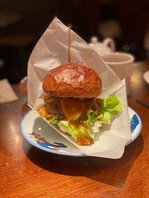 Teriyaki cheese burger at Los Angeles in Kanazawa in Kanazawa
