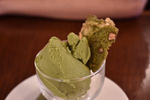 Matcha ice cream at Los Angeles in Kanazawa in Kanazawa