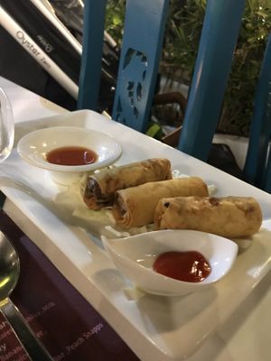 Vegetable spring rolls at Beijing to Bali in Crete