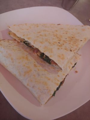 Spinach Fold Over at Sammy T's in Fredericksburg