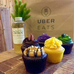 Vegan cupcakes! at Green Bakery in Taipei