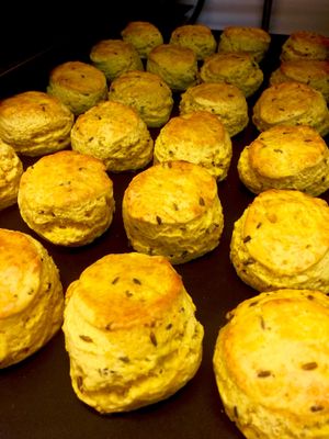 Vegan lavender scon at Green Bakery in Taipei