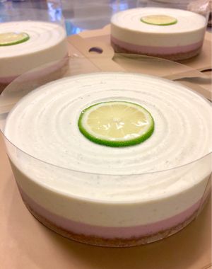 Vegan lemon cheesecake  at Green Bakery in Taipei