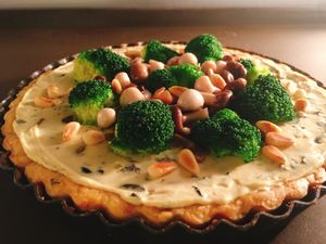 Vegan quiche~~ at Green Bakery in Taipei