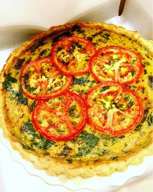 Vegan quiche at Green Bakery in Taipei