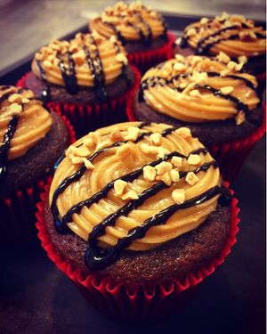 Peanut chocolate cupcake at Green Bakery in Taipei