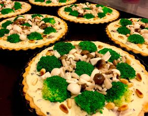 Vegan quiche  at Green Bakery in Taipei