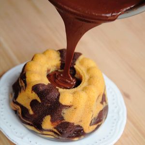 Chocolate cake at Green Bakery in Taipei