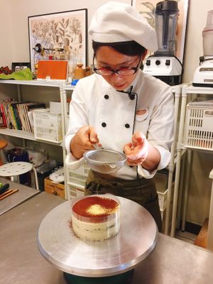 Vegan Tiramisu  at Green Bakery in Taipei