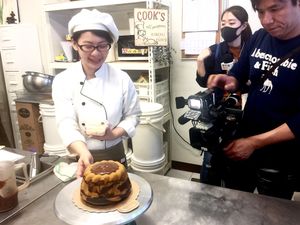 TV interview  at Green Bakery in Taipei