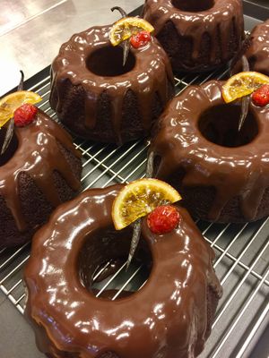 Chocolate cake at Green Bakery in Taipei