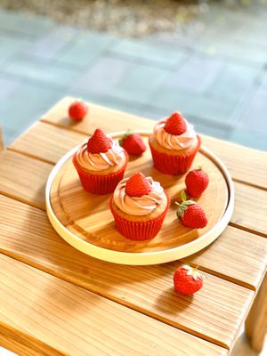 Vegan cupcake at Green Bakery in Taipei