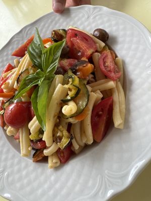 Pasta with vegetables   at Orti di Mare in Capoliveri