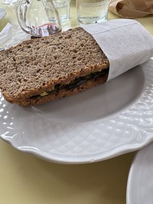 Grilled vegetables Sandwich   at Orti di Mare in Capoliveri