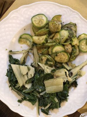 Grilled veggies at Orti di Mare in Capoliveri